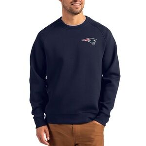 *NWT* Cutter & Buck Navy New England Patriots Primary Logo Recycled Raglan